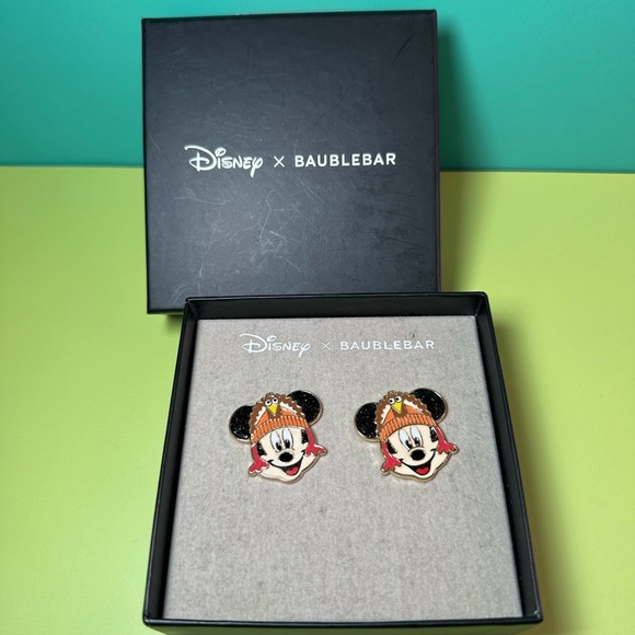 BaubleBar Jewelry - BaubleBar x Disney Mickey Turkey Thanksgiving earrings NWT